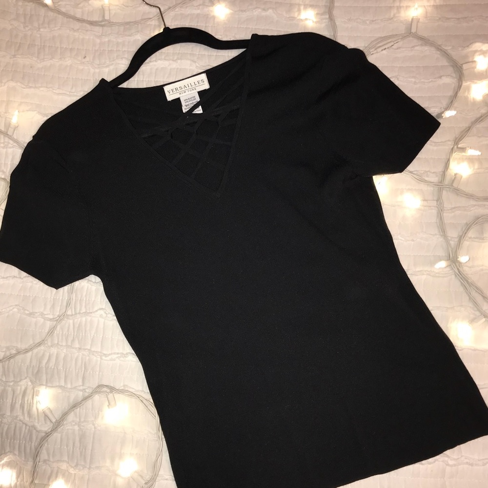 ♡vintage criss-cross tee ♡